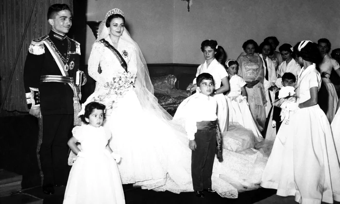 Regele Hussein al Iordaniei cu prima soție, Prințesa Dina Abdul Hamid de Hejaz   profimedia 0900070312 jpg