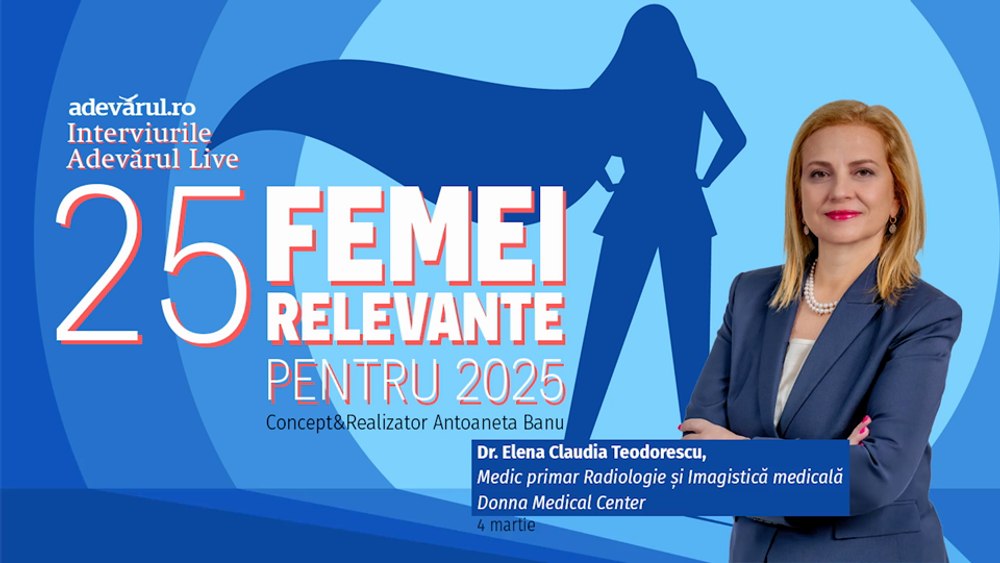 25 de Femei Relevante pentru 2025. Dr. Claudia Teodorescu,Grija pentru tine te face Super Femeie
