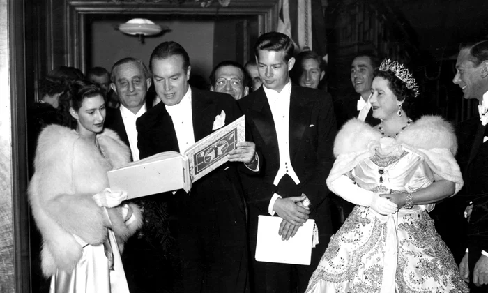 Prințesa Margaret Rose, Bob Wolff, Bob Hope, Regele Mihai, Regele George și Regina Mary   profimedia 0711100257 jpg