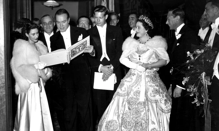 Prințesa Margaret Rose, Bob Wolff, Bob Hope, Regele Mihai, Regele George și Regina Mary profimedia 0711100257 jpg