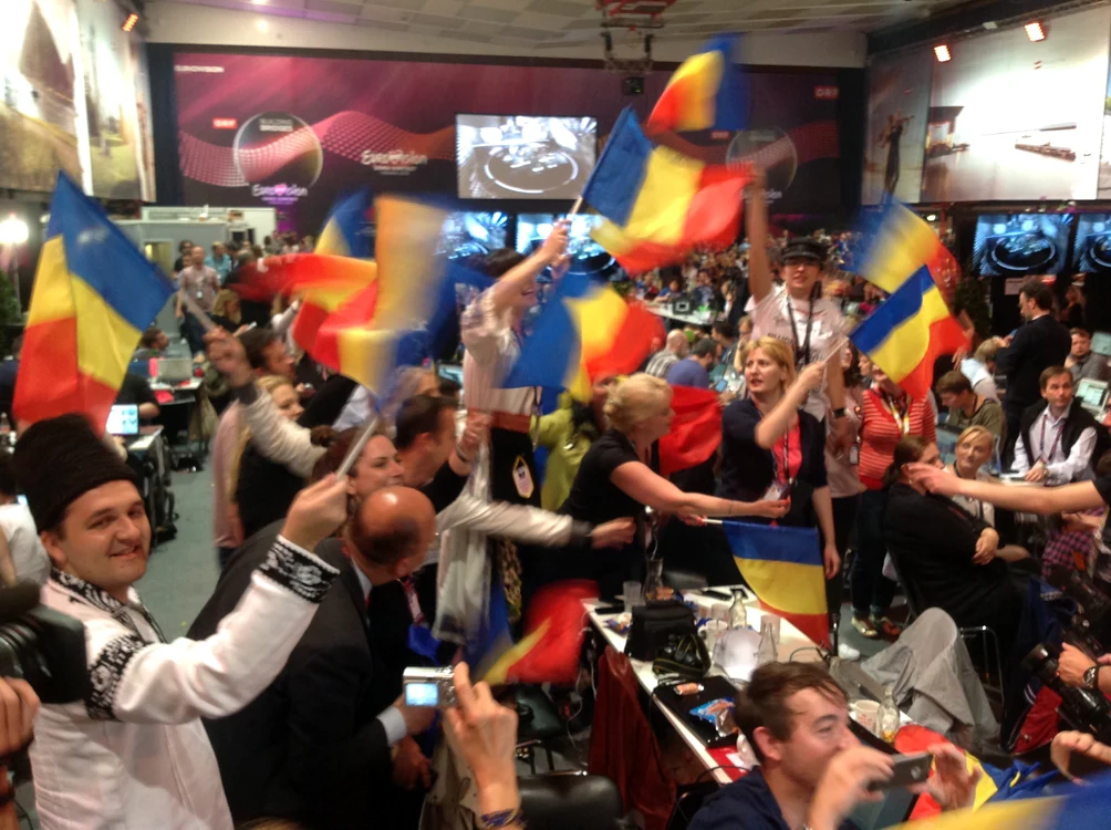 Românii au fost cei mai gălăgioși susținători din culiseFoto Tatiana Solomon