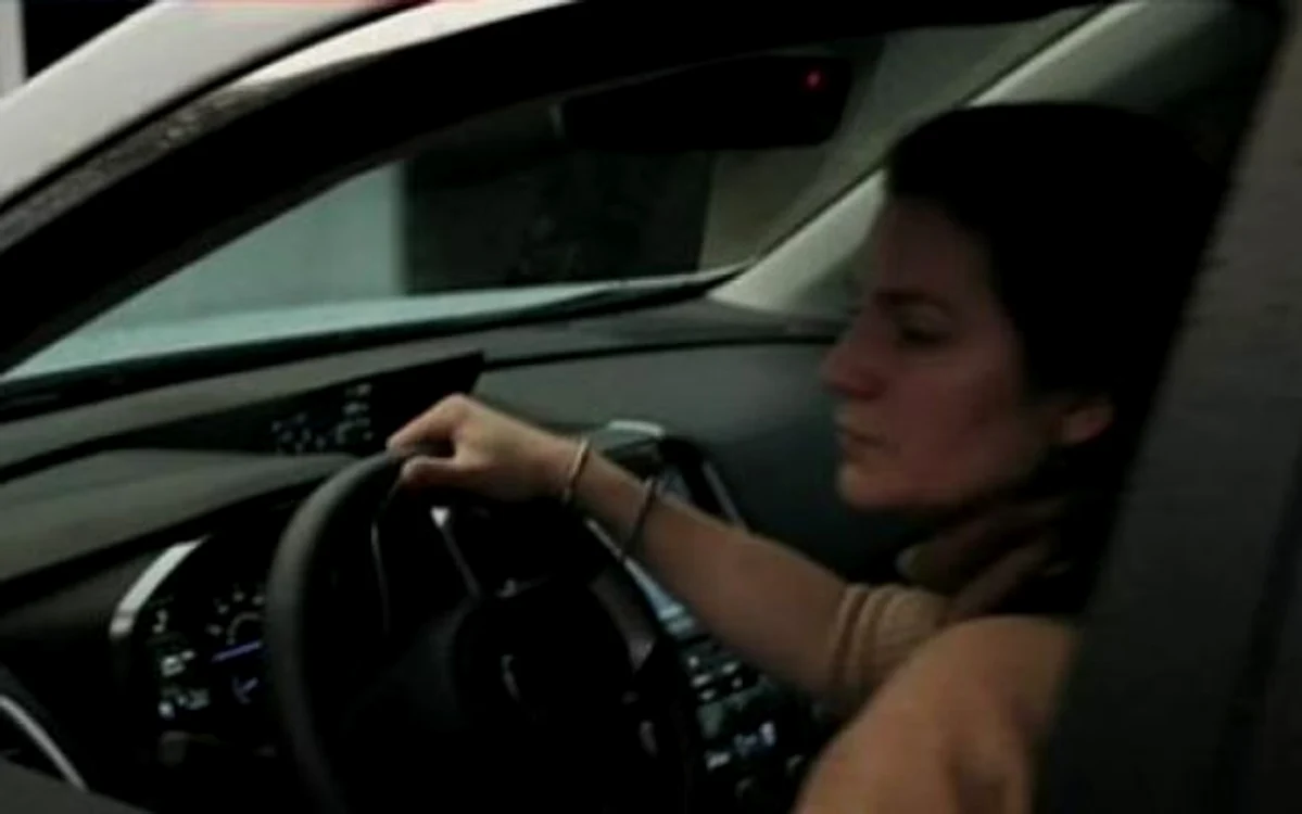 Anne Sacoolas surprinsă de o cameră de supraveghere înainte de accident FOTO ITV News