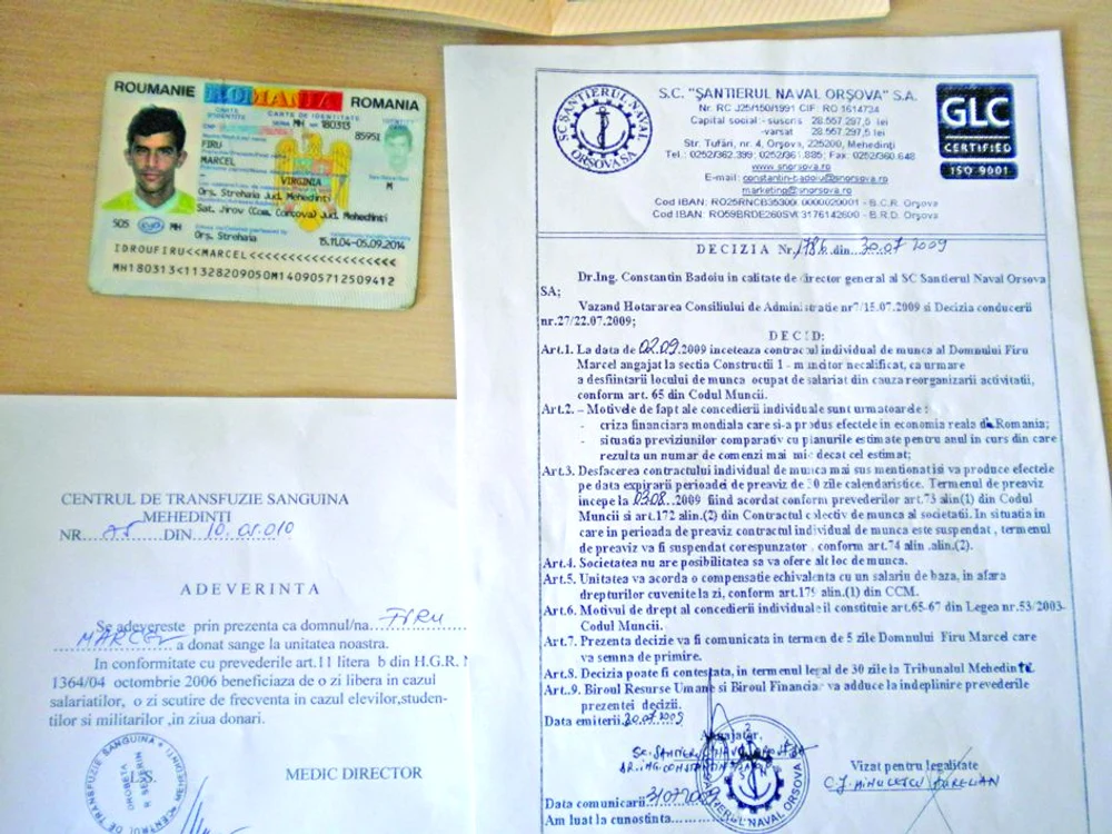 Marcel Firu are dosar  de donator de sânge şi  spune că e sănătos tun  şi poate să dea şi organe
