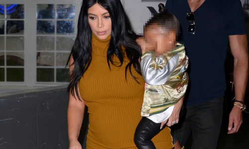 Kim Kardashian and North West in New York jpeg