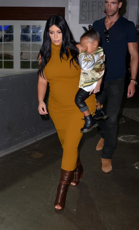 Kim Kardashian and North West in New York jpeg