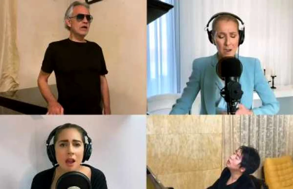 Lady Gaga a coordonat concertul caritabil în care au cântat Celine Dion şi Andrea Bocelli
