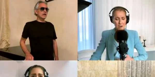 Lady Gaga a coordonat concertul caritabil în care au cântat Celine Dion şi Andrea Bocelli 