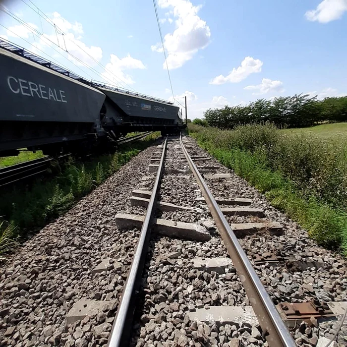 slobozia tren de marfa deraiat la fetesti foto faceb/lucian luci