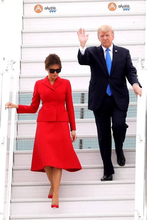 U S  President Donald Trump Arrives At Orly Airport jpeg