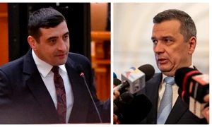 George Simion și Sorin Grindeanu FOTO Mediafax 