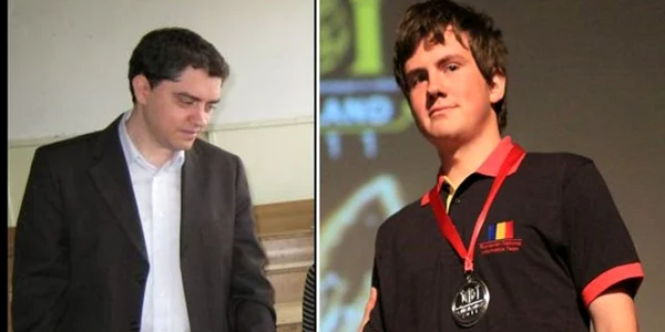 Profesorul Andrei Dobre (stânga) şi elevul Andrei Purice (dreapta) sunt finaliştii ploieşteni de la Gala Premiilor în Educaţie 2011