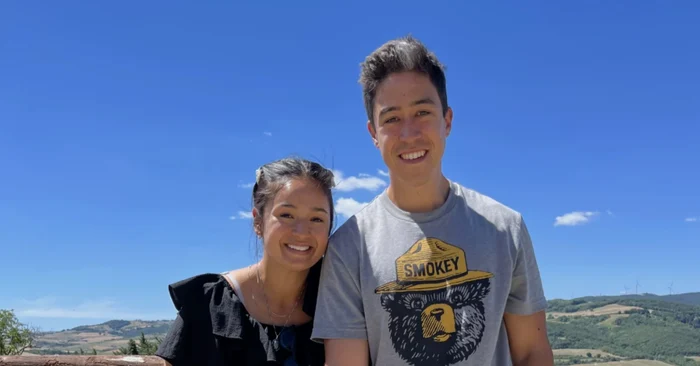 Cassandra Tres și soțul ei, Alex Ninman. FOTO: Cassandra Tresl