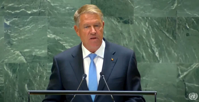 Miercuri, Klaus Iohannis şi-a susţinut discursul la ONU