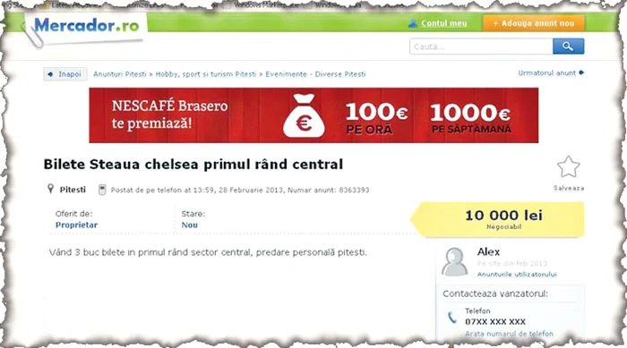 Acestea sunt cele  mai absurde  preţuri la meciul  Steaua - Chelsea