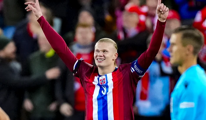 Erling Haaland, direct în istoria naționalei Norvegiei (FOTO: EPA)