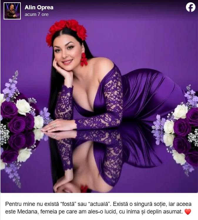 Postarea lui Alin Oprea - Foto: Facebook 