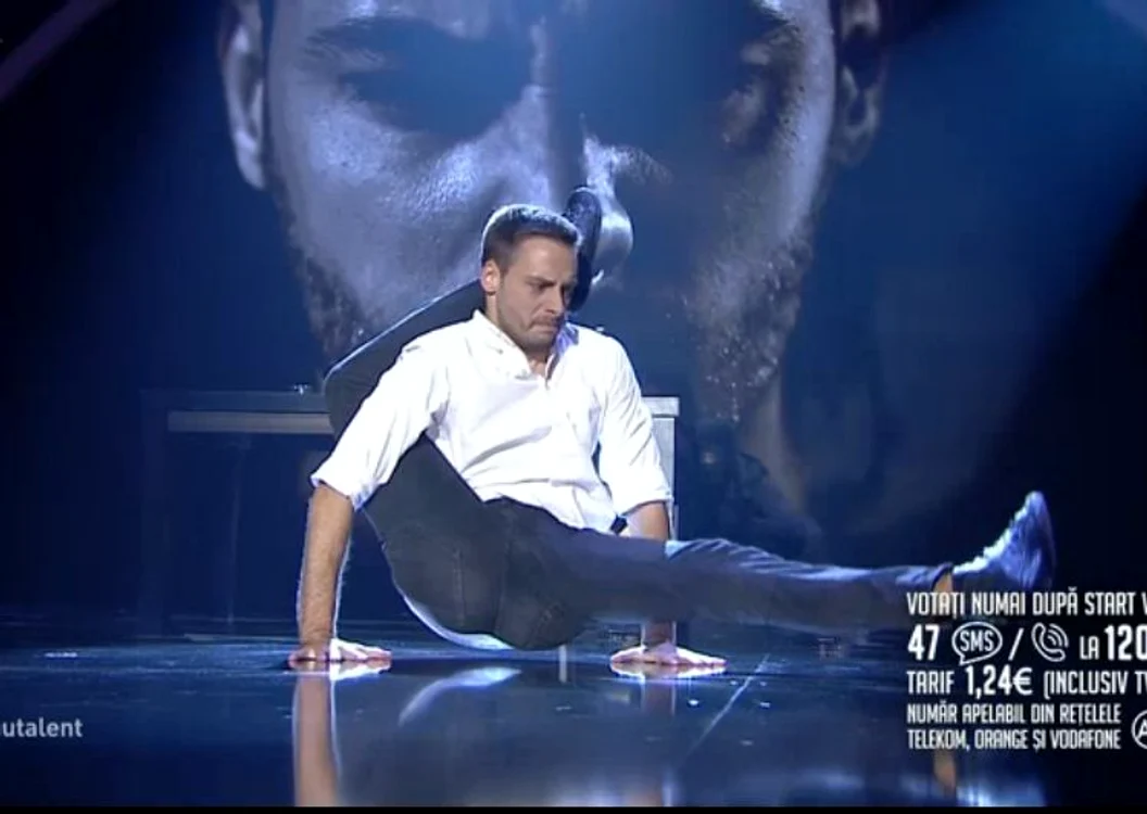 Bogdan Bologan a "spus" o poveste tristă prin dans la "Românii au talent"