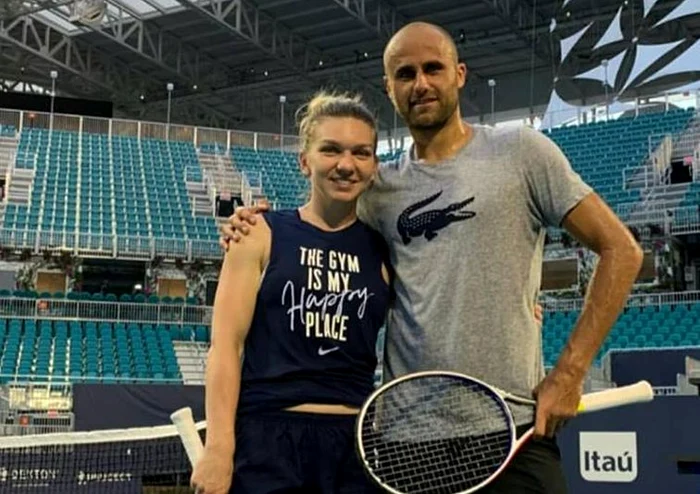 Simona Halep si Marius Copil, la MiamiFOTO: Instagram