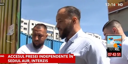 jurnalisti antena 3 cnn interzisi in sediul aur foto captura vid A3