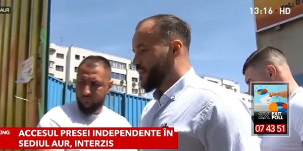 jurnalisti antena 3 cnn interzisi in sediul aur foto captura vid A3