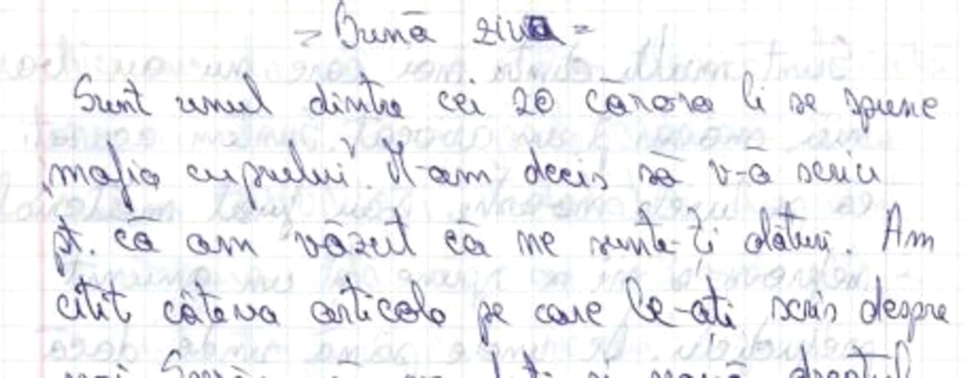 scrisoare din arest