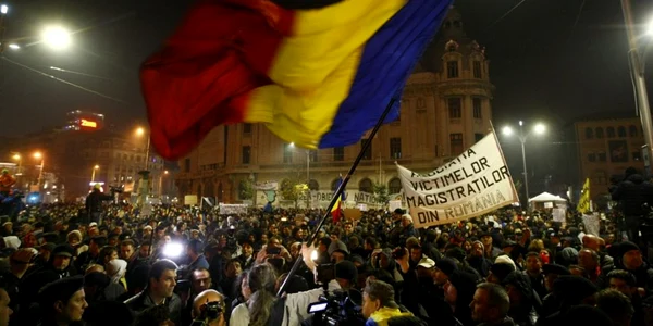 A patra seară de proteste antisistem FOTO David Muntean