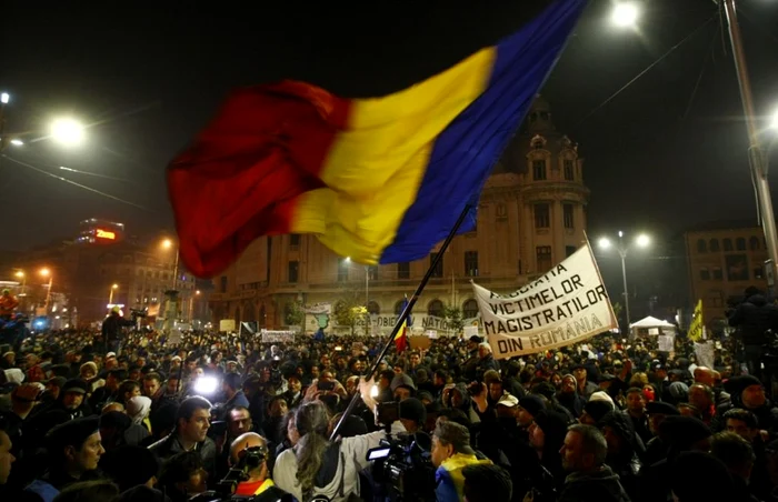 Imagine de la protestele din Cluj  FOTO: Florina Pop