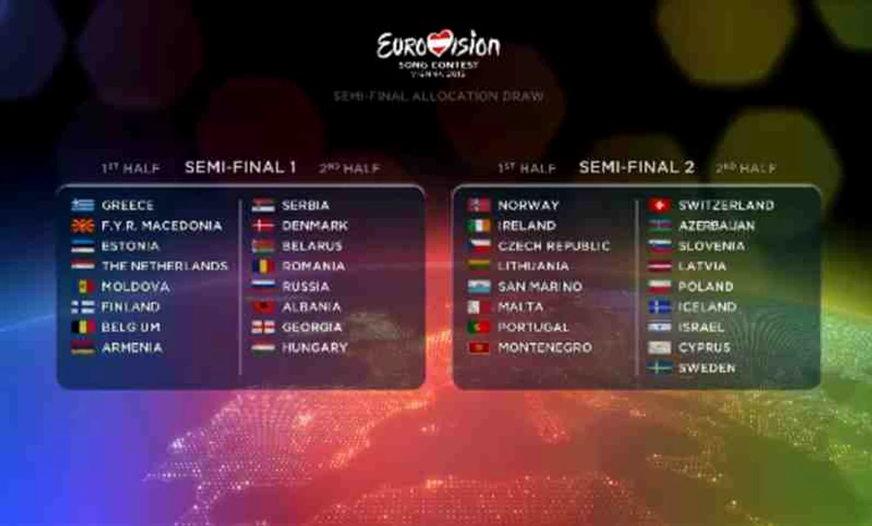 Ţările participante la Eurovision 2015, semifinala 1 şi semifinala 2Foto: Eurovision Song Contest