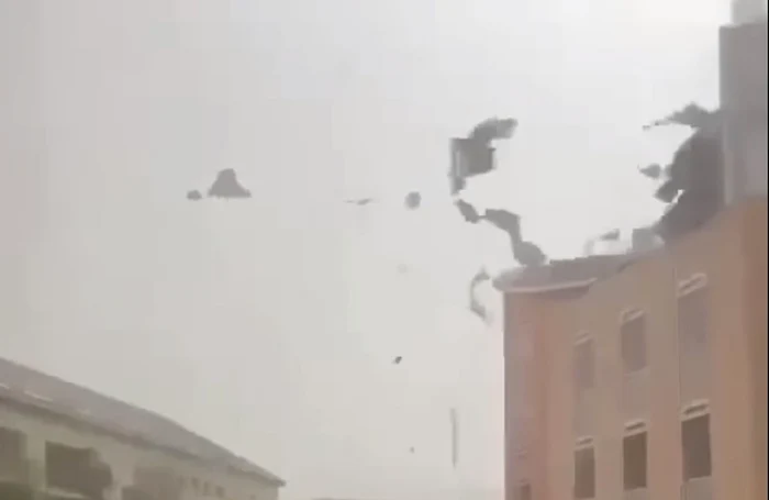 Furtuna a produs pagube însemnate FOTO captură video
