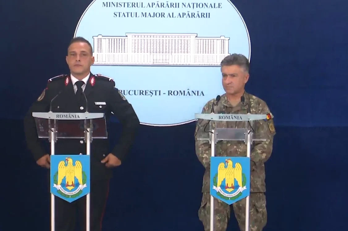 Conferinţa de presă de la Ministerul Apărării Naţionale. FOTO: Captură Video / Facebook 
