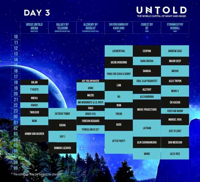 program untold ziua 3