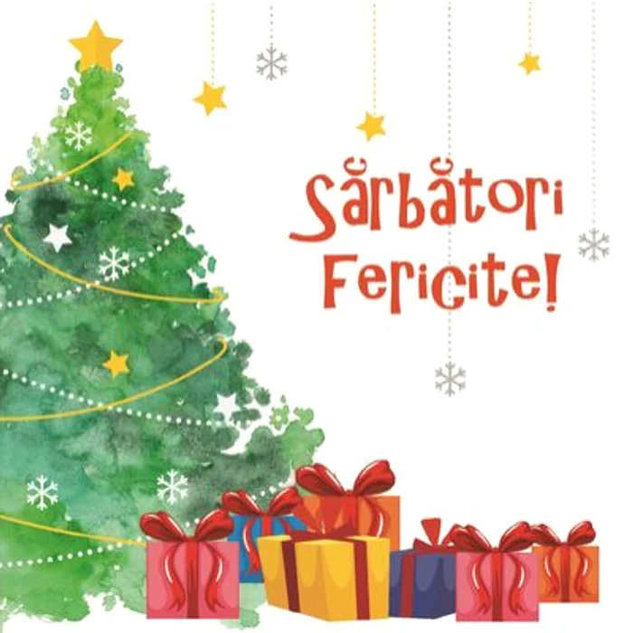 Felicitare de Crăciun.