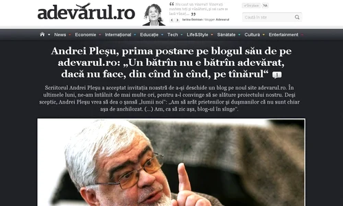 Dl Andrei Pleşu are blog jpeg