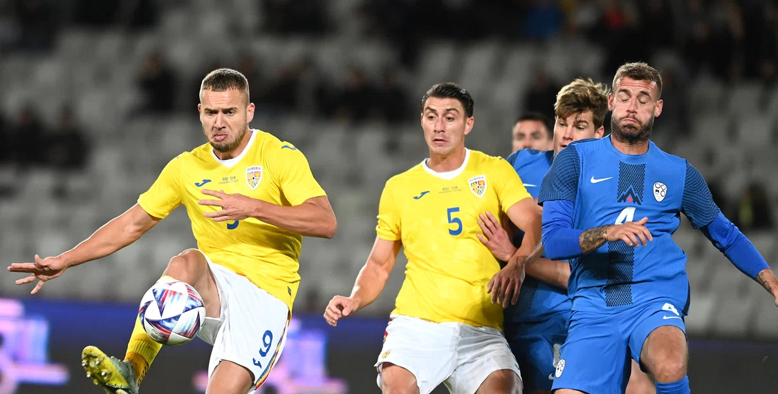 George Pușcaș lipsește de la debutul României în preliminariile Euro 2024. Foto Sportpictures