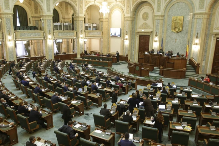 Parlamentul României a ajuns scena unor scandaluri penibile. FOTO: Inquam Photos/Octav Ganea