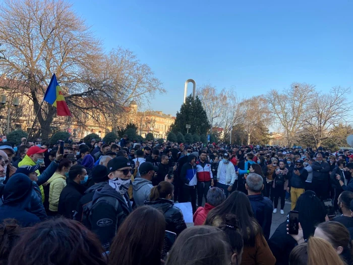 Protest Constanta fata de masurile anti Covid