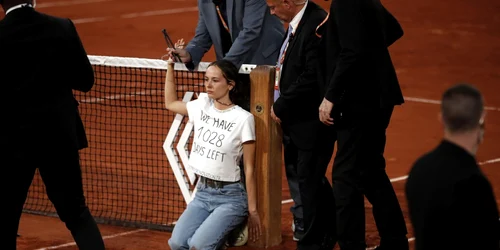 Protest la Roland Garros FOTO EPA-EFE