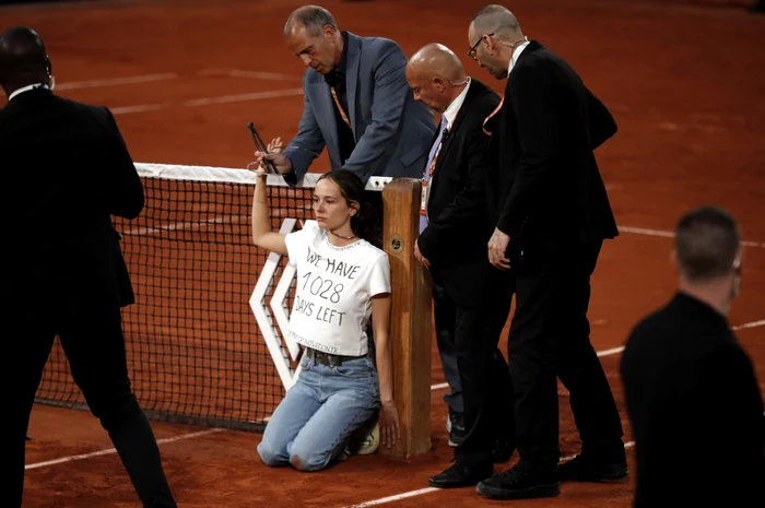 Protest la Roland Garros FOTO EPA-EFE