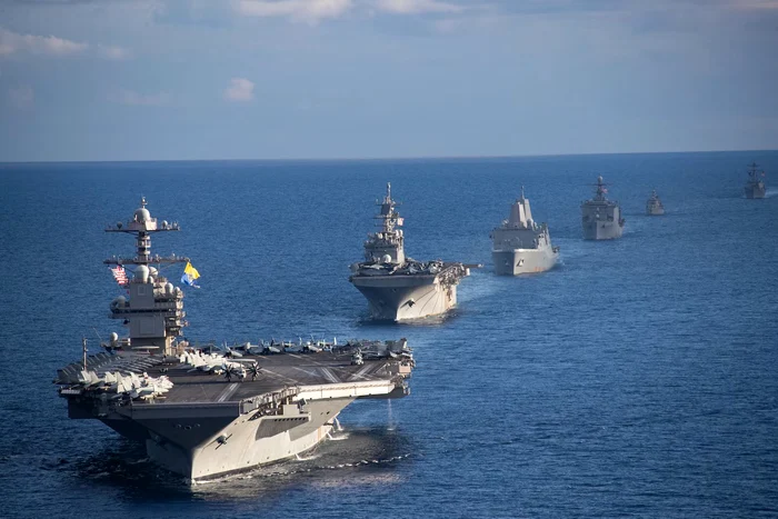 U.S.S. Gerald Ford, cel mai mare portavion al SUA FOTO: X