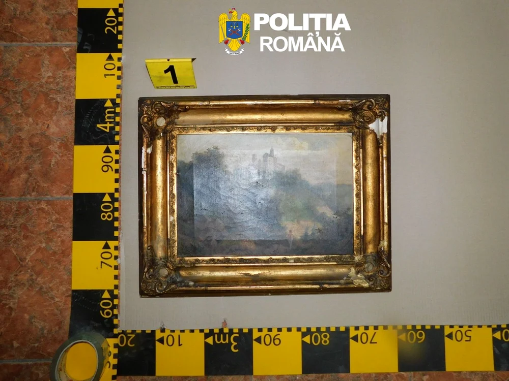 Tablouri furate din Italia Foto: Poliția Română