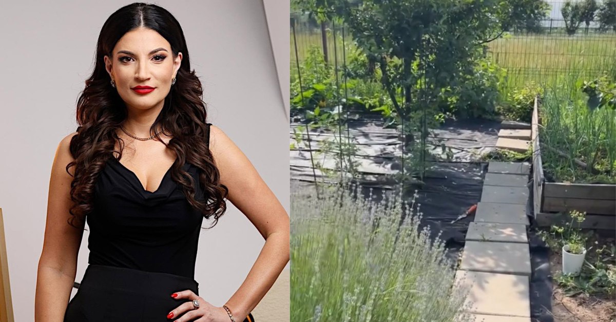 Ioana Ginghină, mândră de grădina ei