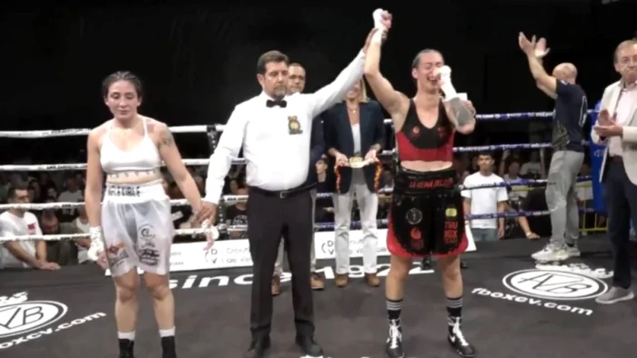 Ioana Fecioru a izbucnit în lacrimi după ce a devenit campioana Spaniei la box. Captură TV