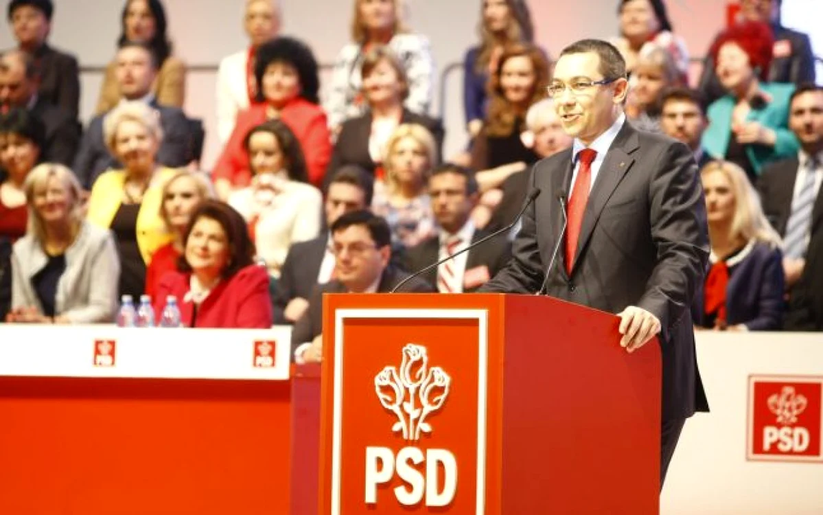Victor Ponta se adresează participanţilor la Congresul PSD FOTO Eduard Enea