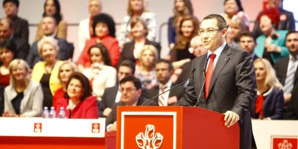 Victor Ponta se adresează participanţilor la Congresul PSD FOTO Eduard Enea