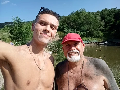 Campionul a mers la Telega / foto: Facebook