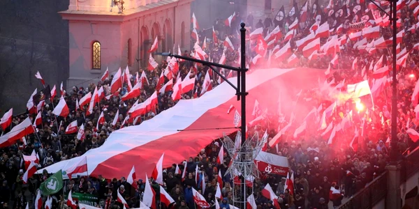 Mars de ziua nationala a poloniaei la Varsovia FOTO EPA -EFE / Pawel Supernak 