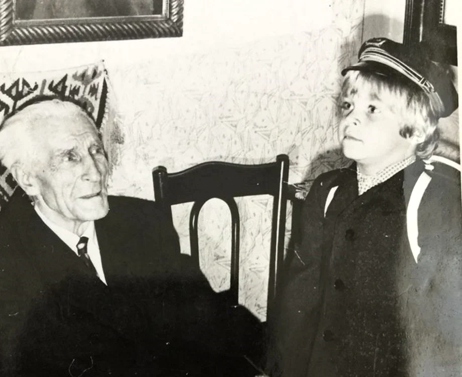 Ilie Lazăr şi nepotul său Ion Andrei Gherasim Arhivă personală