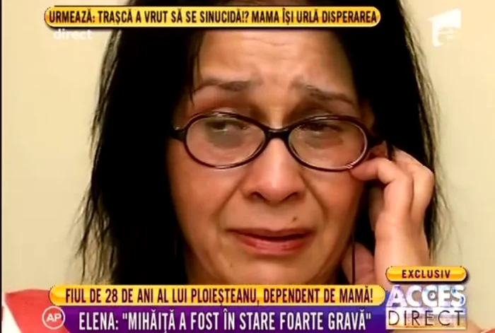 Elena Ploieşteanu are grijă non-stop de Mihăiţă  