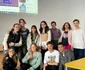 Știriștii de la Cara Pm, postul de radio al Colegiului „Carabella”. FOTO Manina Leașu