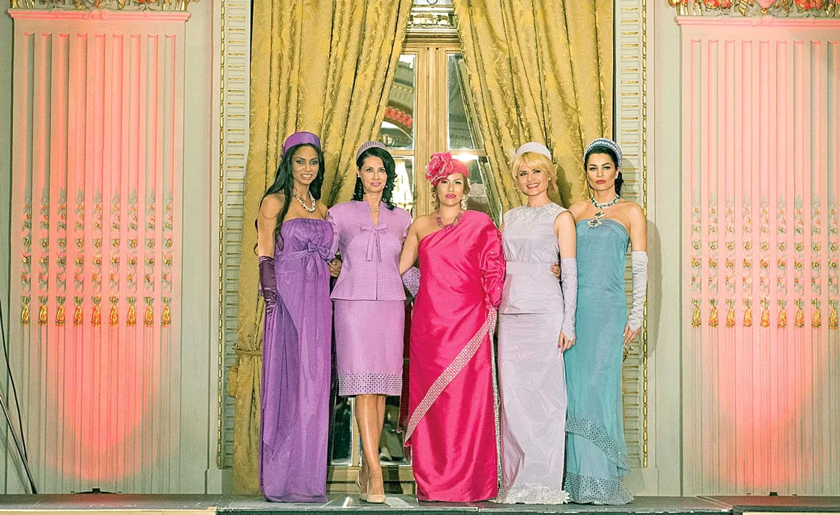 Laurette, Denise, designerul Seila Gurdal, Ianna şi Brigitte Năstase